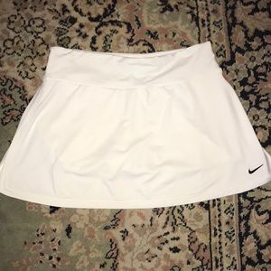 White Nike Dri-Fit Tennis Skirt